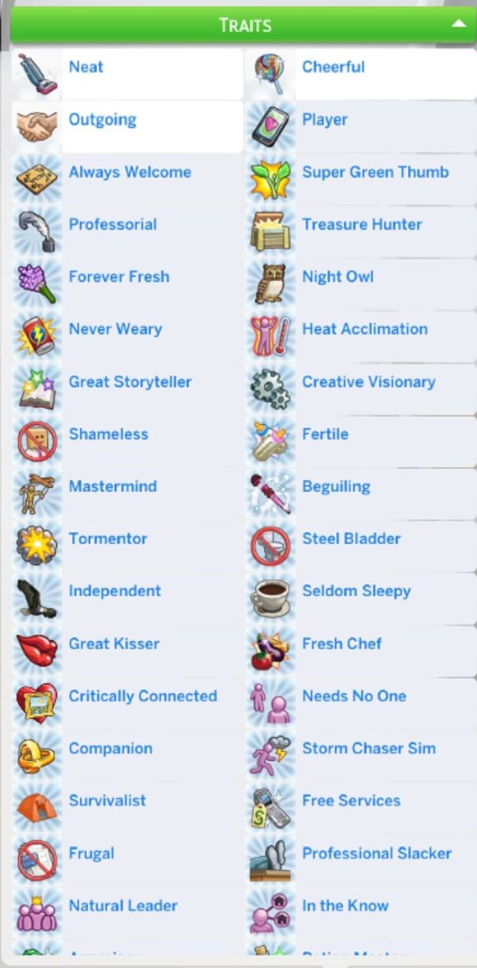 Sims 4 Remove Traits & Cheat List (Updated) 2024