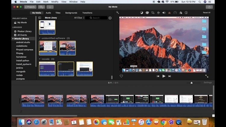 Delete iMovie Library