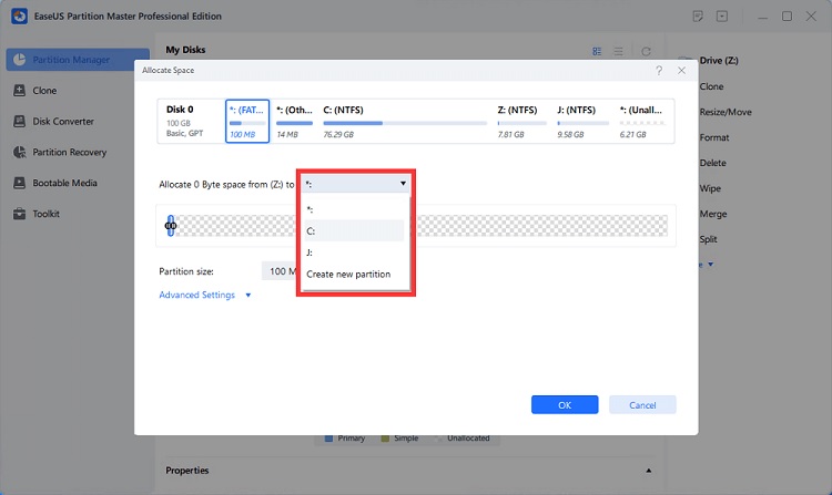 Use Storage on Some other Drive