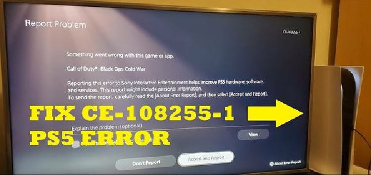 How To Fix The PS5 CE-108255-1 Error