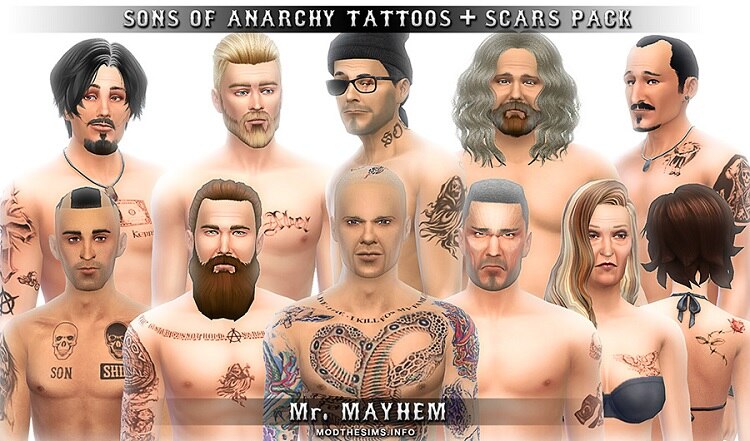 Tattoos and Scars Pack