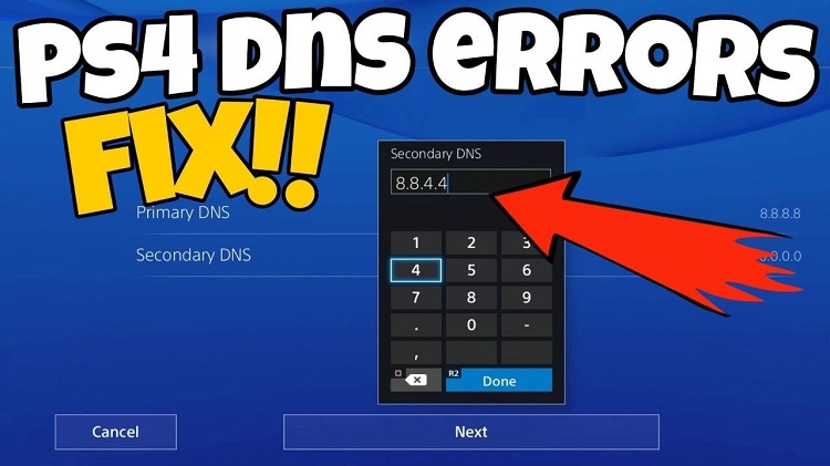 How do you fix the DNS server not being used for PS4?